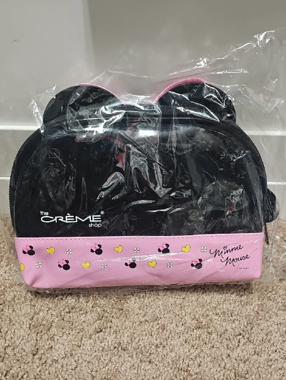 The Crème Shop Kids Minnie Mouse Bow Pink Cosmetic Pouch
